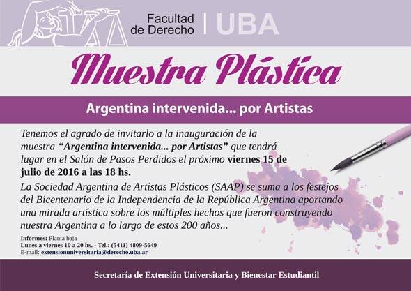Afiche de Muestra Argentina Intervenida